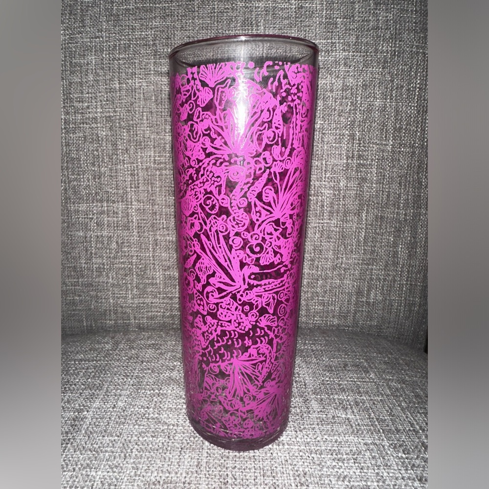 Lilly Pulitzer For Target Pink Tumbler Hi Ball Glasses - 12 Available Excellent